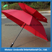 Paraguas de golf de doble capa de prueba de ventilación